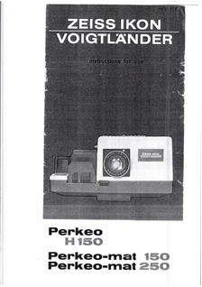 Voigtlander Perkeo H manual. Camera Instructions.